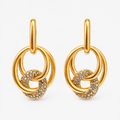 Statement Knot Hoop Earrings – Anti-Tarnish Gold Finish