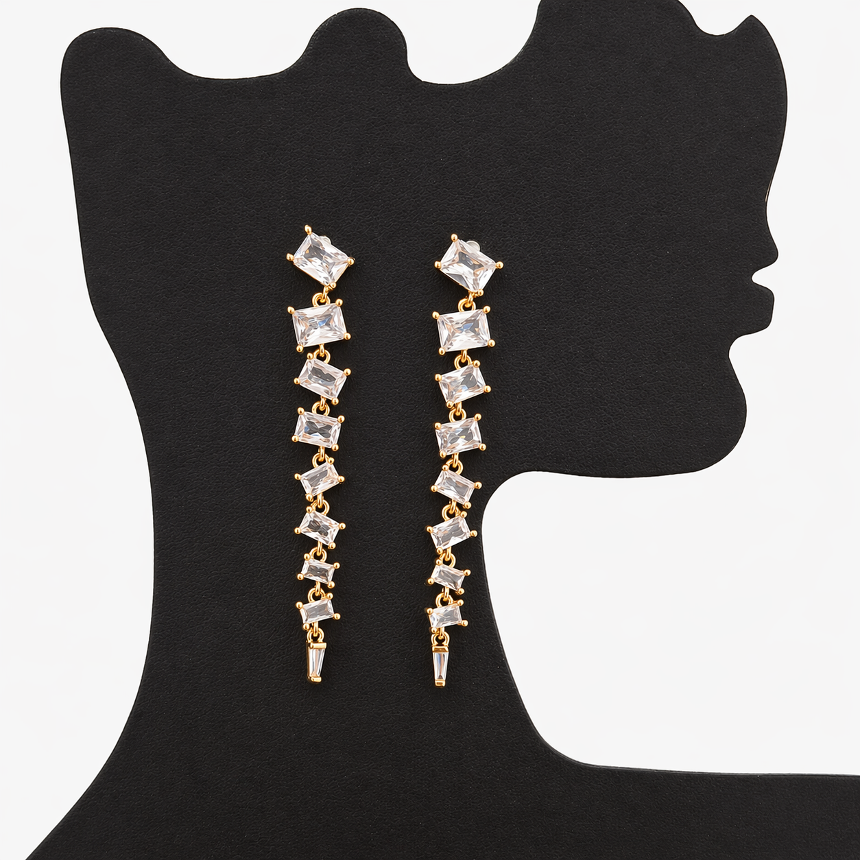 Radiant Cascade Drop Earrings (Anti-Tarnish | Premium Finish)
