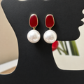 Anti-Tarnish Faux Pearl Drop Earrings