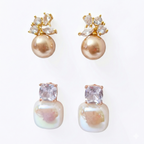 Pearl & Crystal Stud Combo (Set of 2) – S925 Post | Everyday Luxe Earrings