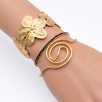 Statement Gold Bracelet 3-Piece Set