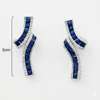 Twisted Elegance Anti-Tarnish American Diamond Earrings