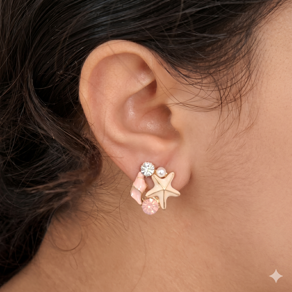 Ocean Star Anti-Tarnish Steel Earrings for Women