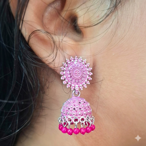 5-in-1 Oxidized Jhumka Earrings Combo