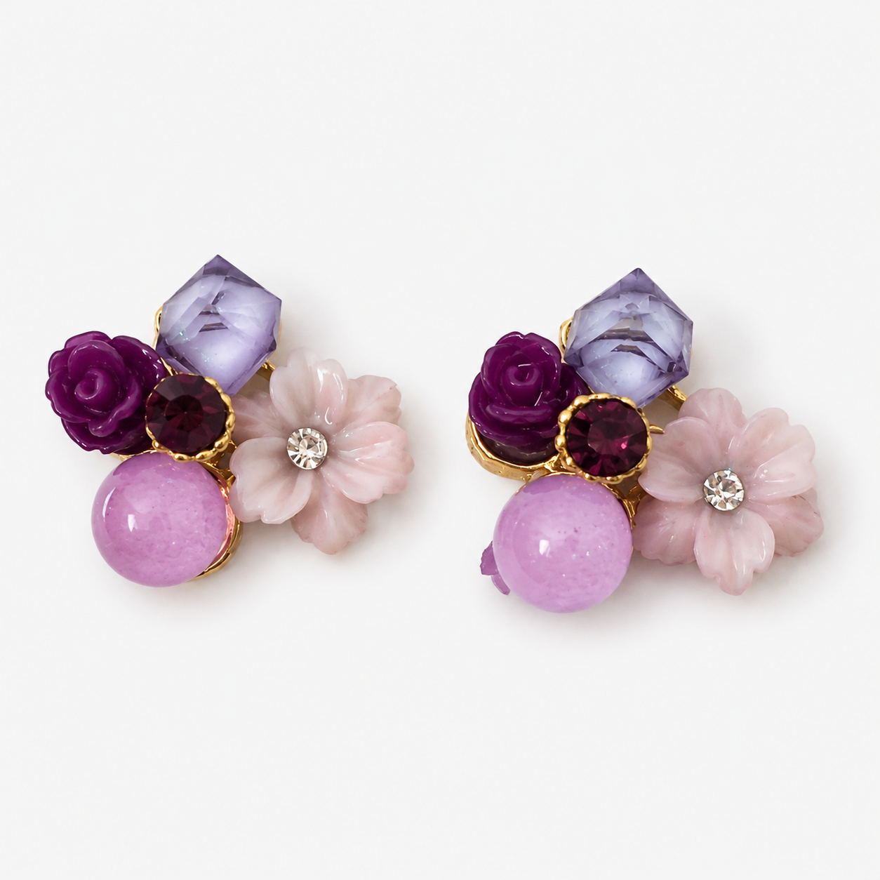 Pastel Bloom Anti-Tarnish Steel Earrings