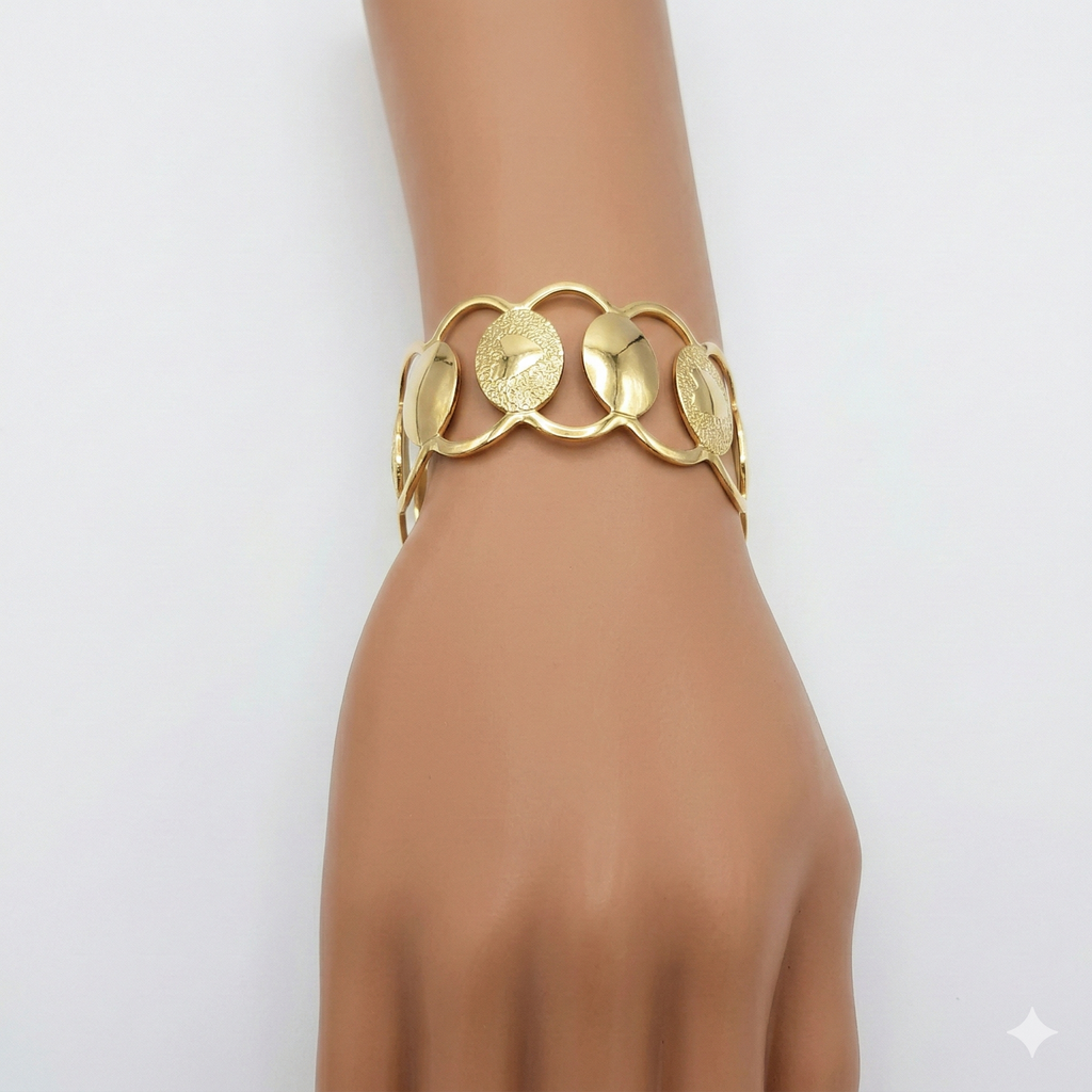 Spiral Earrings with Statement Bracelets – 3 Piece Jewelry Combo