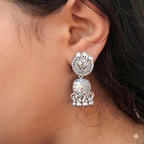 Oxidized Silver Earrings Combo - 3 Unique Traditional Designs