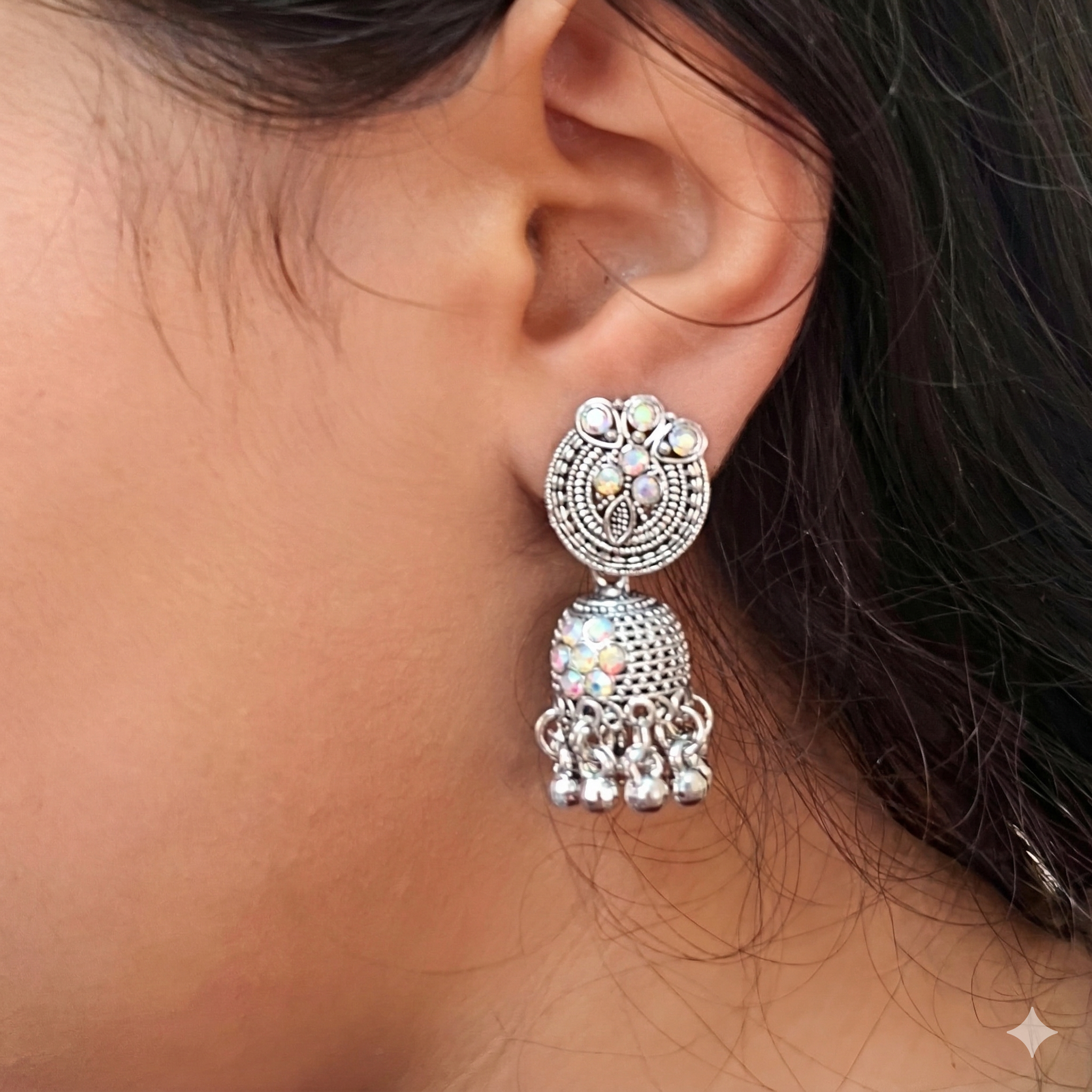 Oxidized Silver Earrings Combo - 3 Unique Traditional Designs