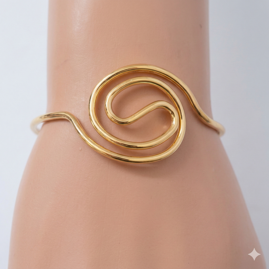 Statement Gold Bracelet 3-Piece Set