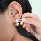 Pearl & Crystal Stud Combo (Set of 2) – S925 Post | Everyday Luxe Earrings