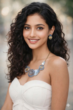 Contemporary Enamel Painted Necklace Set – Necklace, Earrings & Bracelet