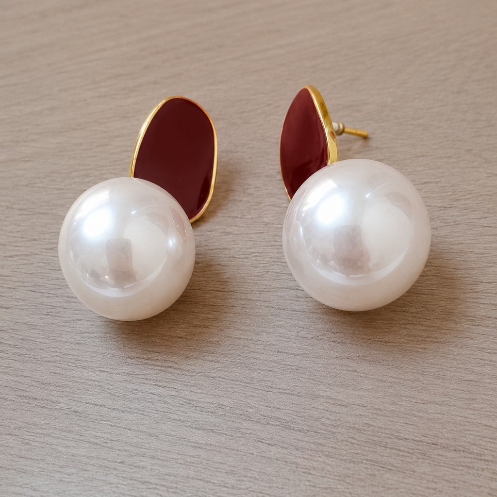Anti-Tarnish Faux Pearl Drop Earrings