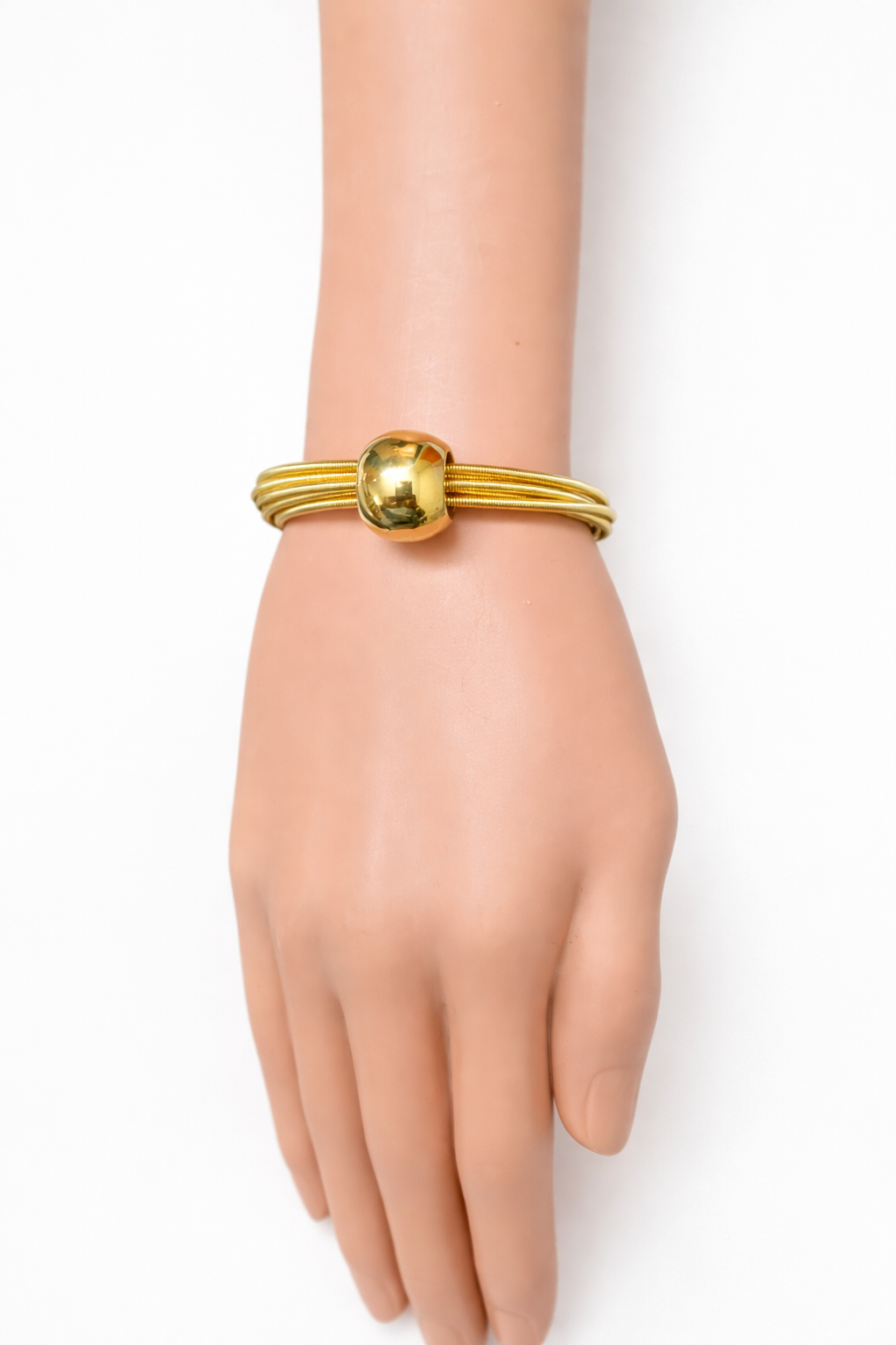 Luxe Gold-Tone Combo Set – 3 Necklaces, 3 Earrings & Magnetic Bracelet (7-in-1 Set)