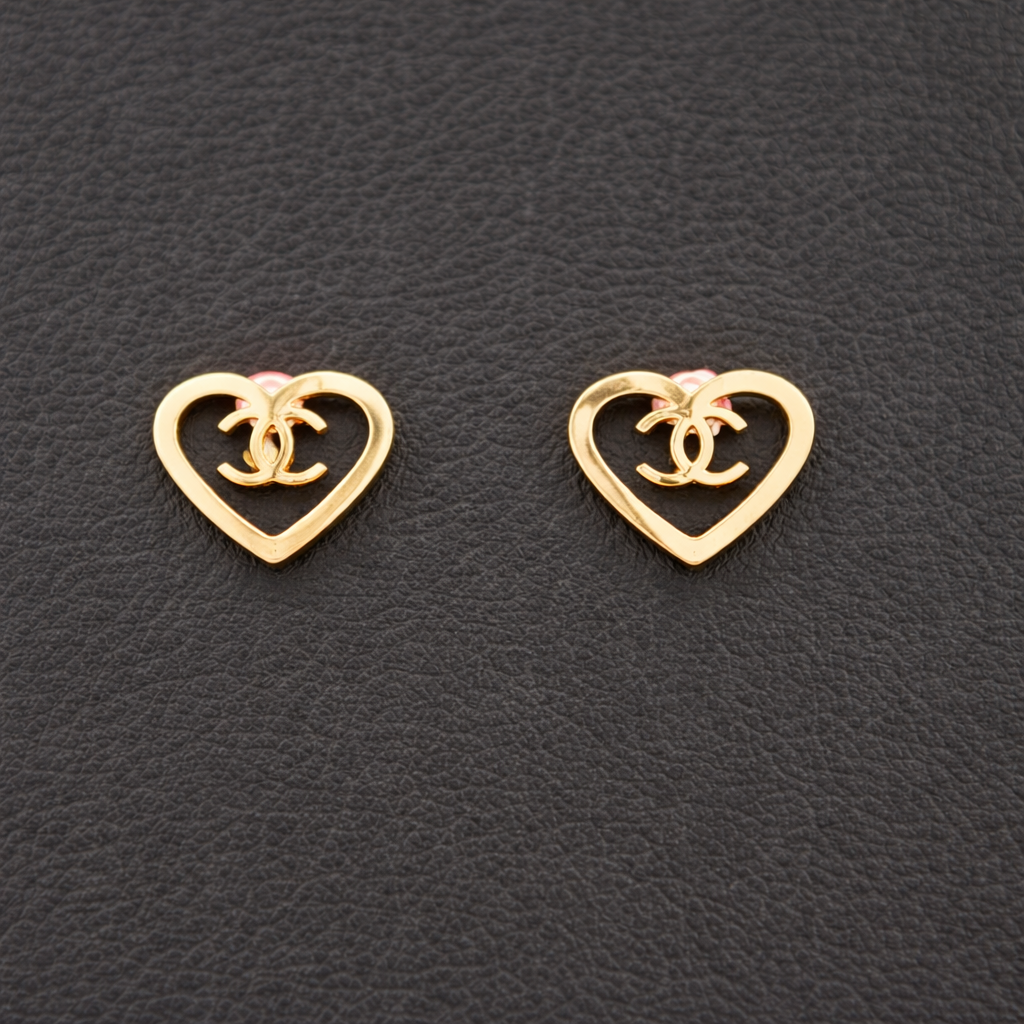 5-Piece Gold-Toned Jewelry Combo Set (2 Necklaces + 3 Earrings)