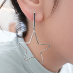 Trendy Geometric Earrings Set - 6 Pairs