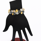 Contemporary Enamel Painted Necklace Set – Necklace, Earrings & Bracelet