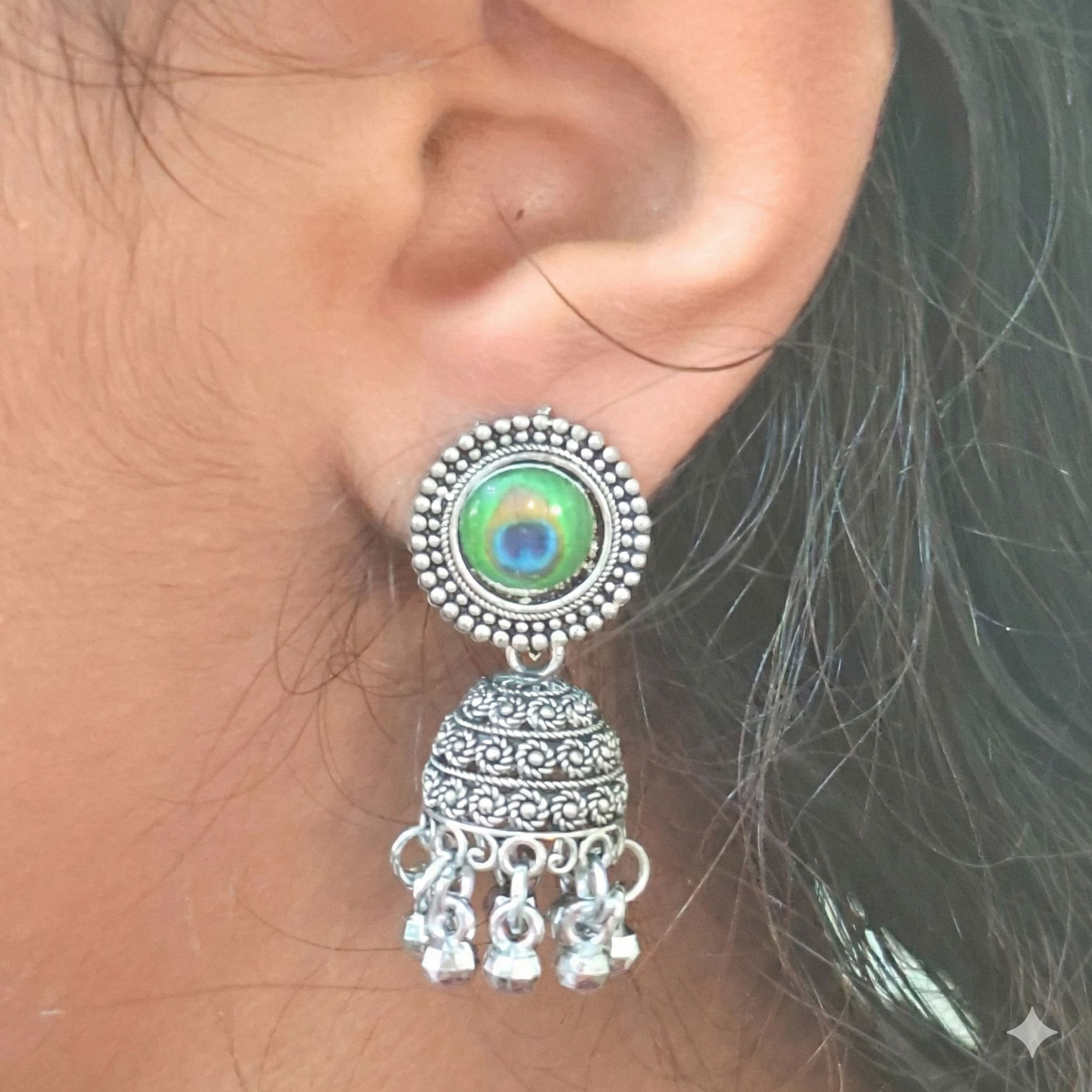 5-in-1 Oxidized Jhumka Earrings Combo