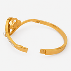 Zyraah Golden Pearl Swirl Anti-Tarnish Bracelet