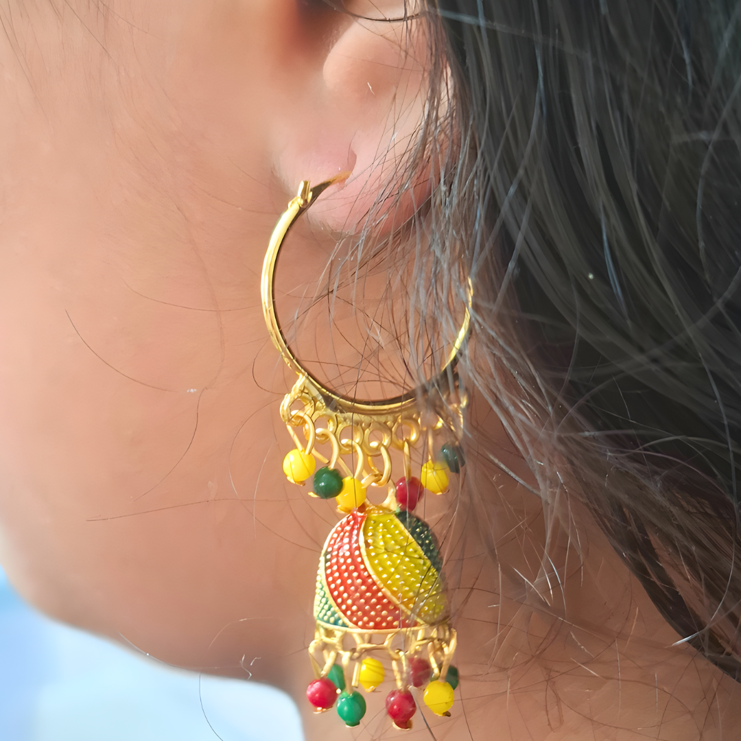 5-in-1 Oxidized Jhumka Earrings Combo