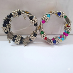 Ethnic Oxidized Charm Bracelets – Set of 2