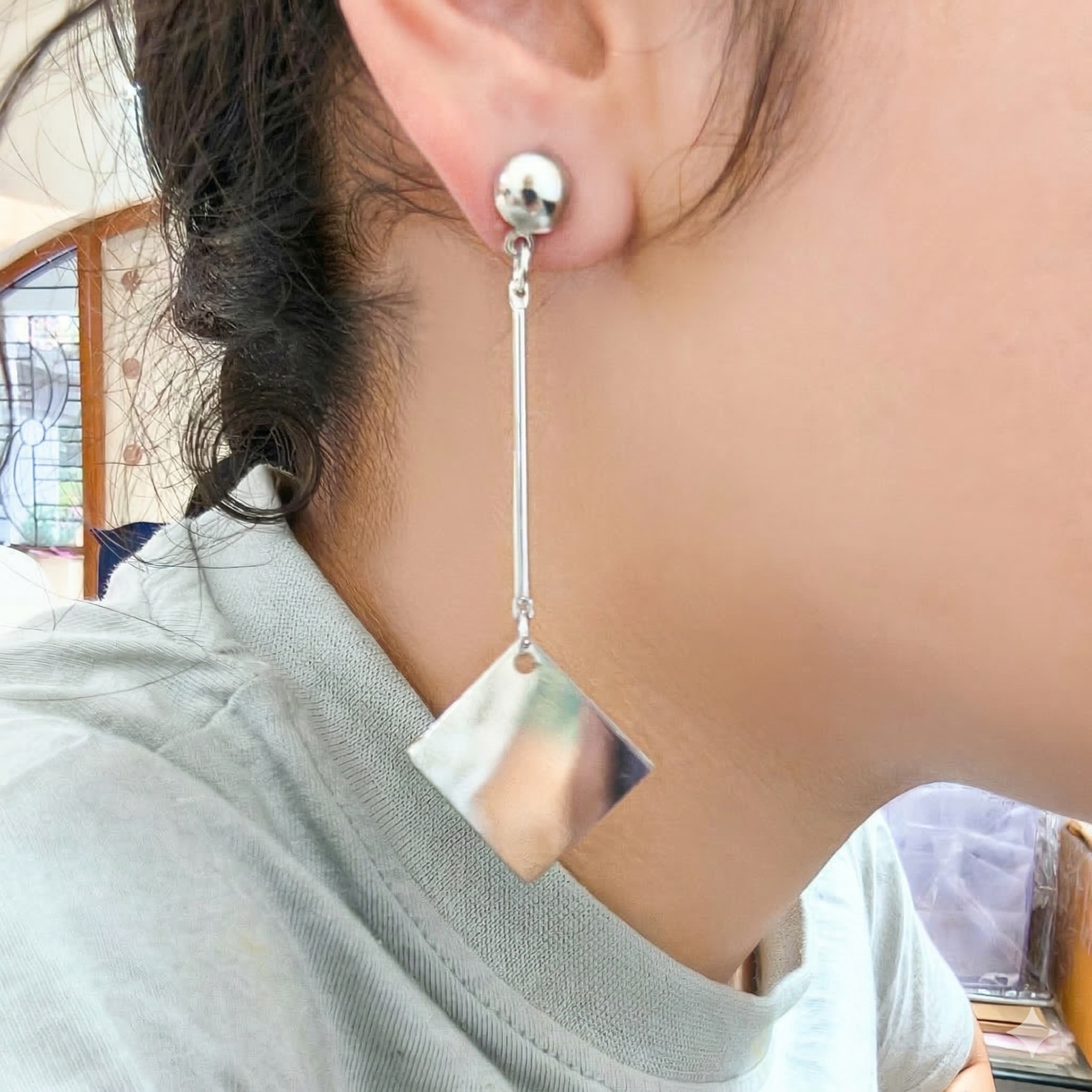 Trendy Geometric Earrings Set - 6 Pairs