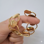 Spiral Earrings with Statement Bracelets – 3 Piece Jewelry Combo