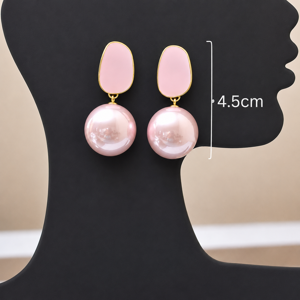 Anti-Tarnish Faux Pearl Drop Earrings
