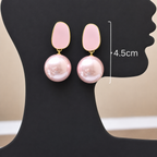 Anti-Tarnish Faux Pearl Drop Earrings