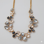 Enamel Finish Necklace & Earrings Set