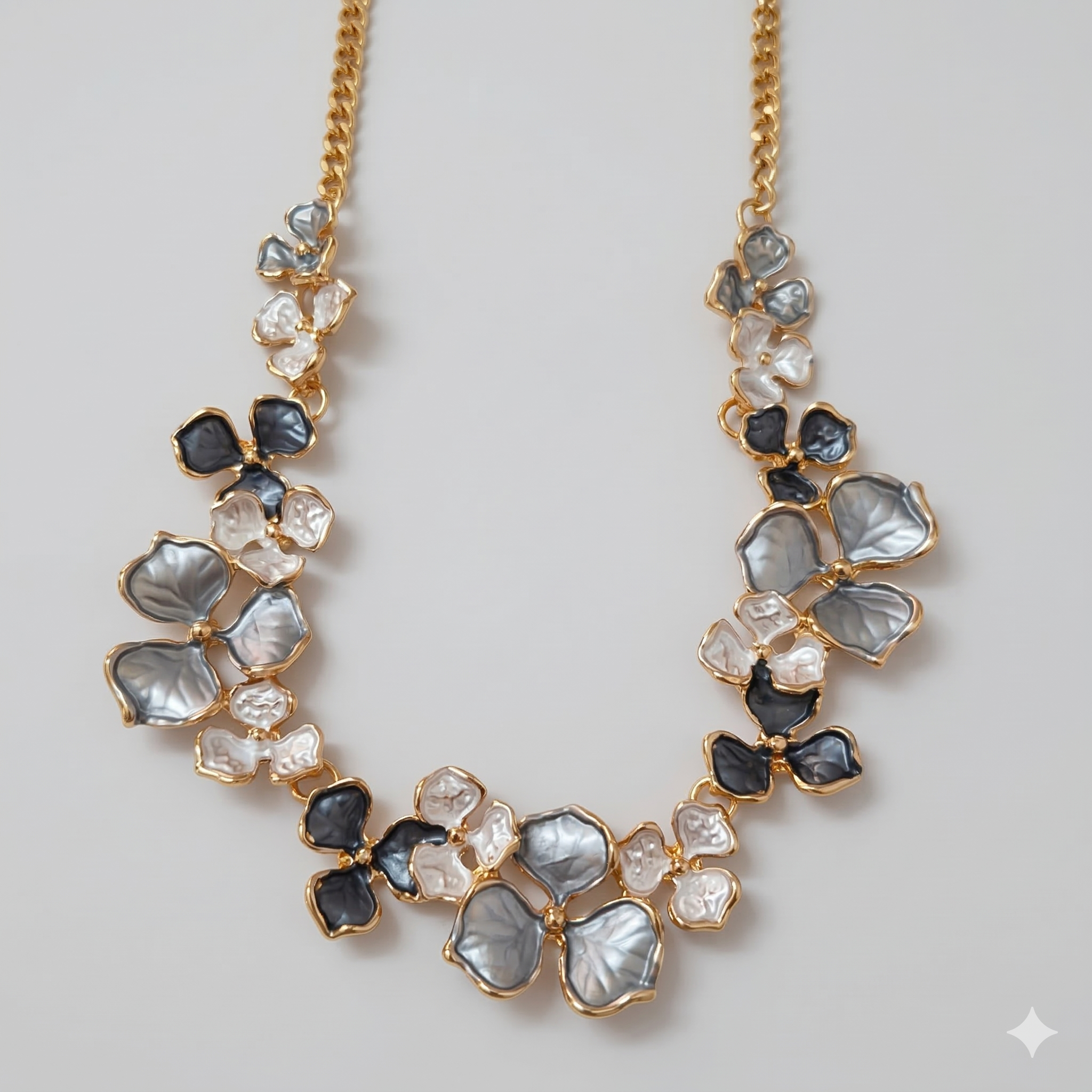 Enamel Finish Necklace & Earrings Set