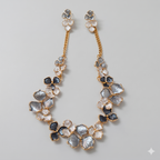 Enamel Finish Necklace & Earrings Set