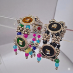 Ethnic Oxidized Charm Bracelets – Set of 2