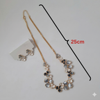 Enamel Finish Necklace & Earrings Set