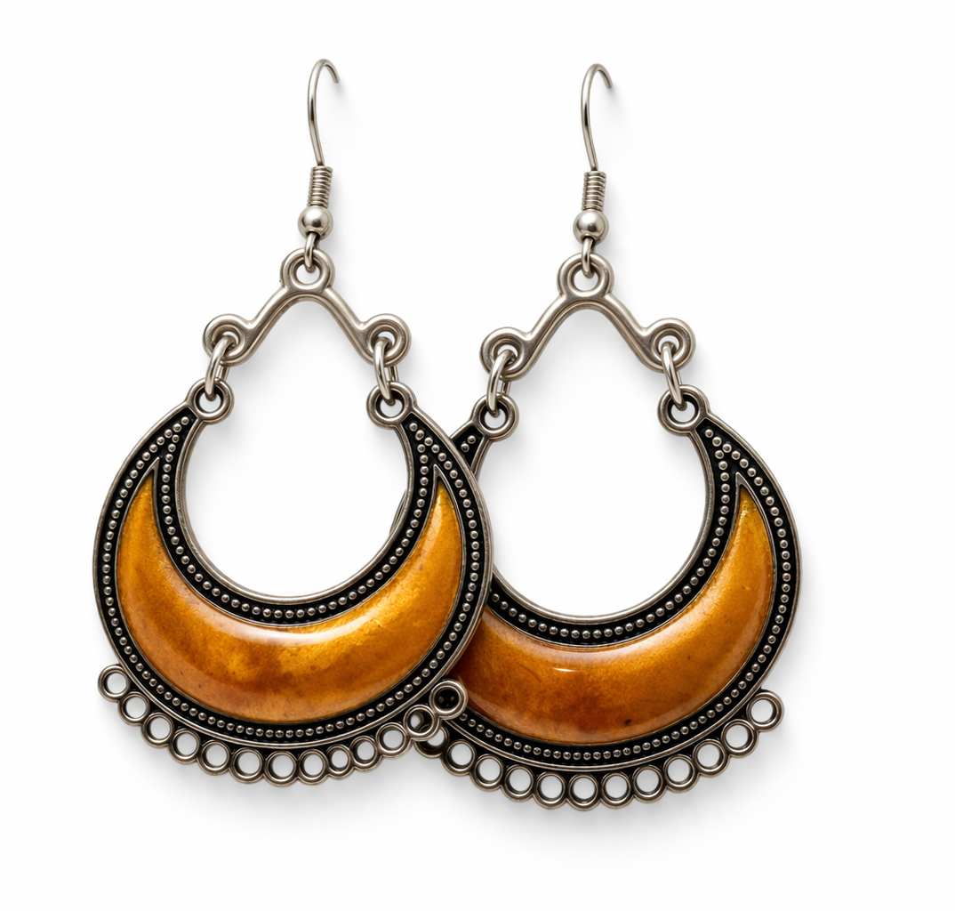 Oxidized Silver Earrings Combo Set (3 Designs) – Bohemian Statement Collection