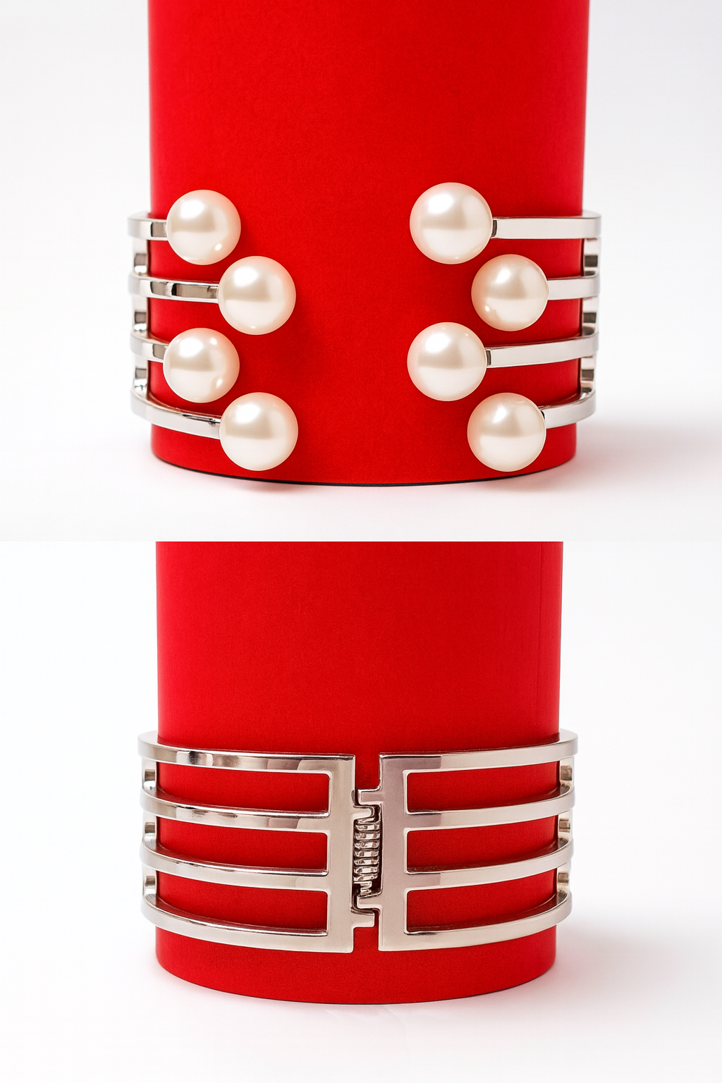 Elegant Multi-Layer Pearl Cuff Bracelet
