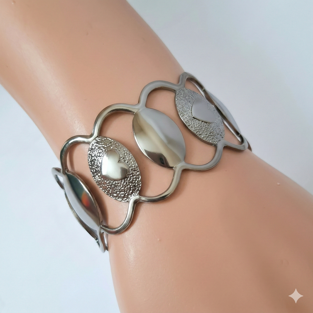 Spiral Earrings with Statement Bracelets – 3 Piece Jewelry Combo