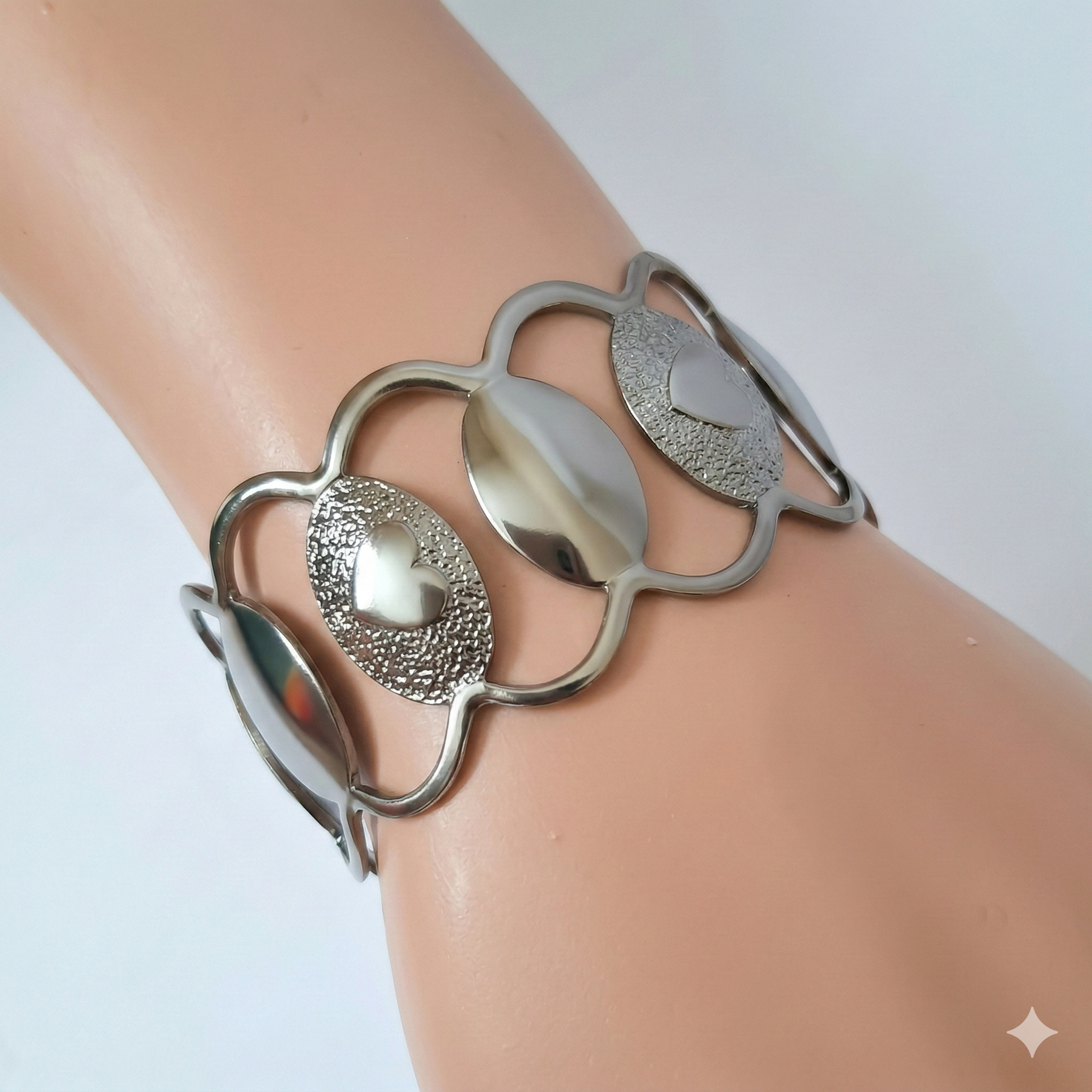 Spiral Earrings with Statement Bracelets – 3 Piece Jewelry Combo