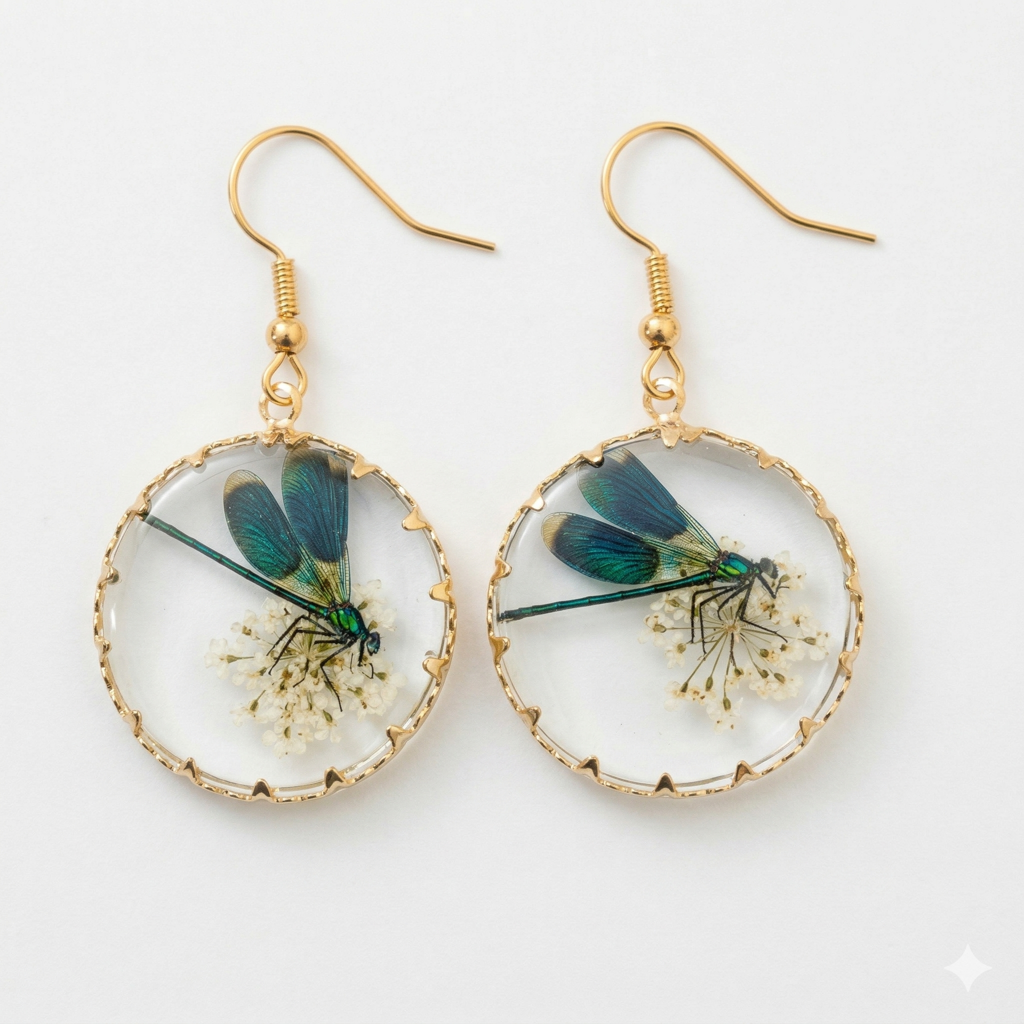 Botanical Resin Art Earrings – 12 Unique Variants